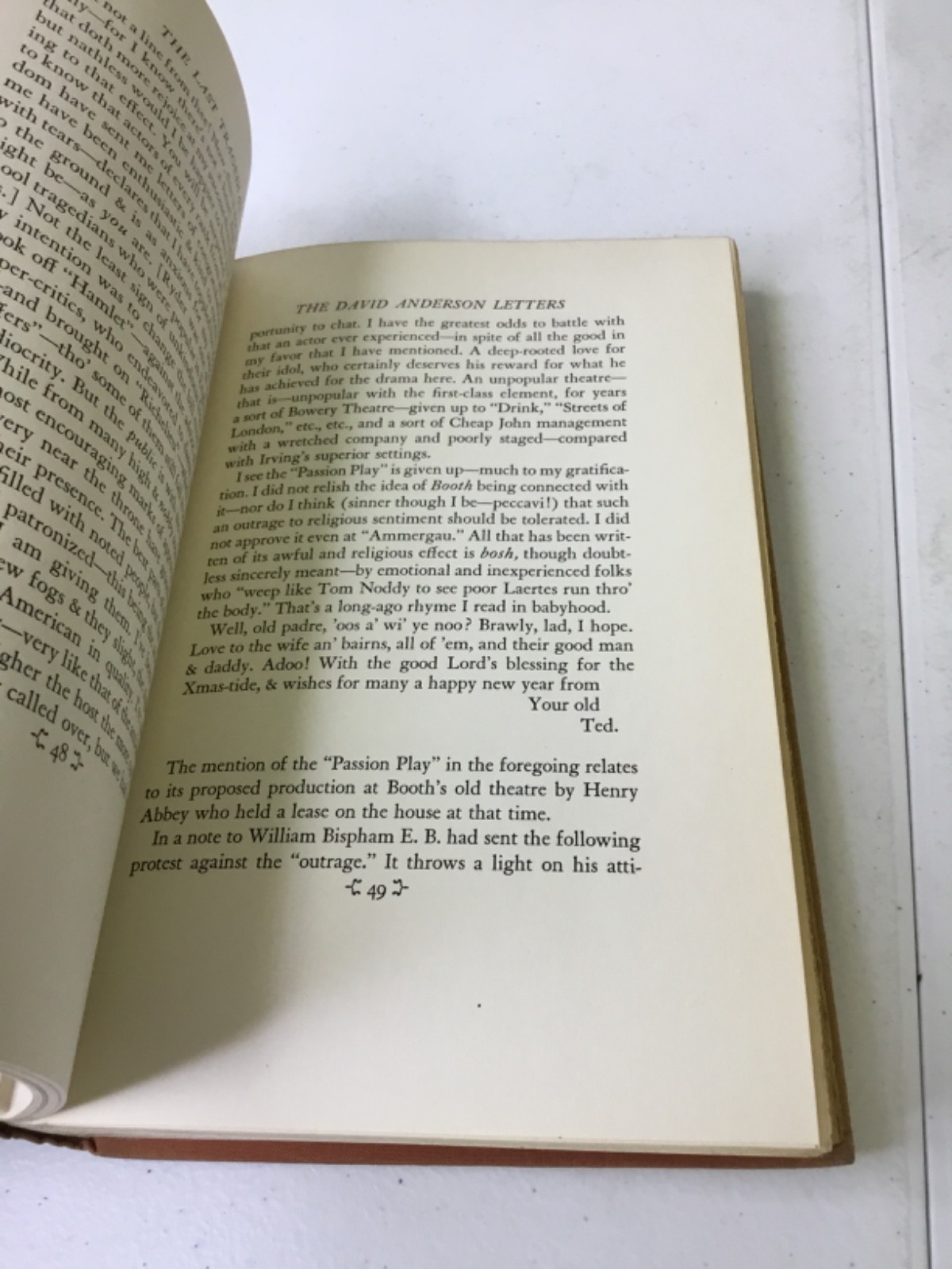 The Last Tragedian. Skinner. 1939 HC, Illustrated, X-Library
