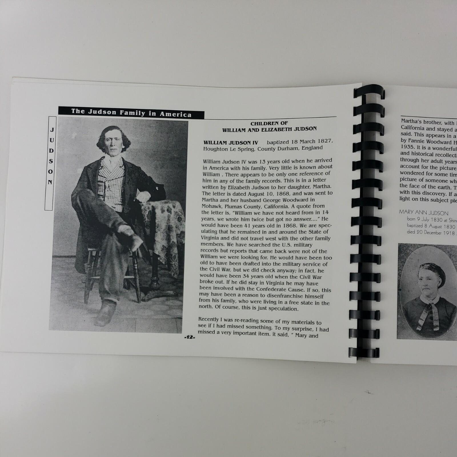 From County Durham England to America 1681-1998 by Aubrey Penman Judson, Penman