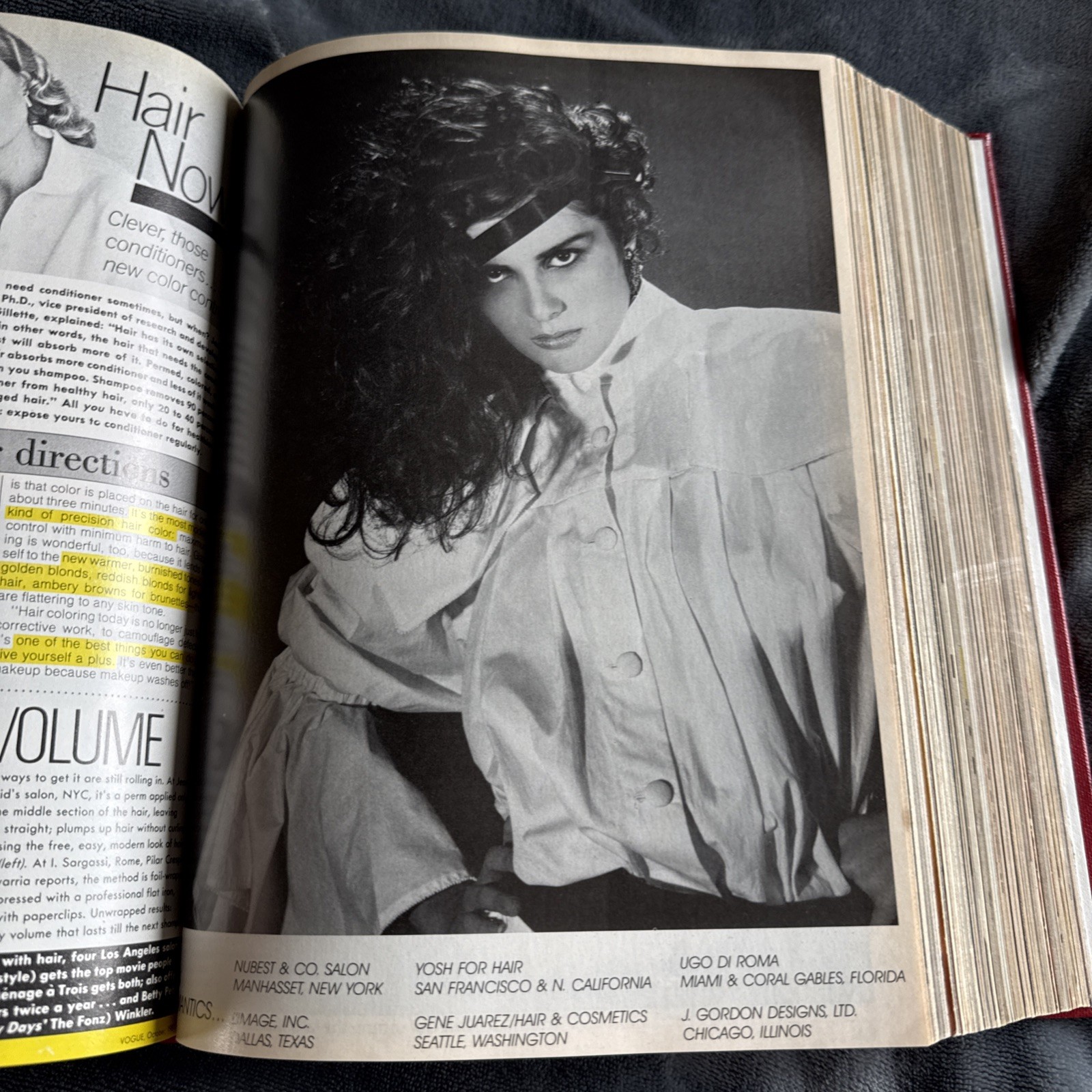 “Vogue Magazine Bound Set x 6 Issues” July-December 1981