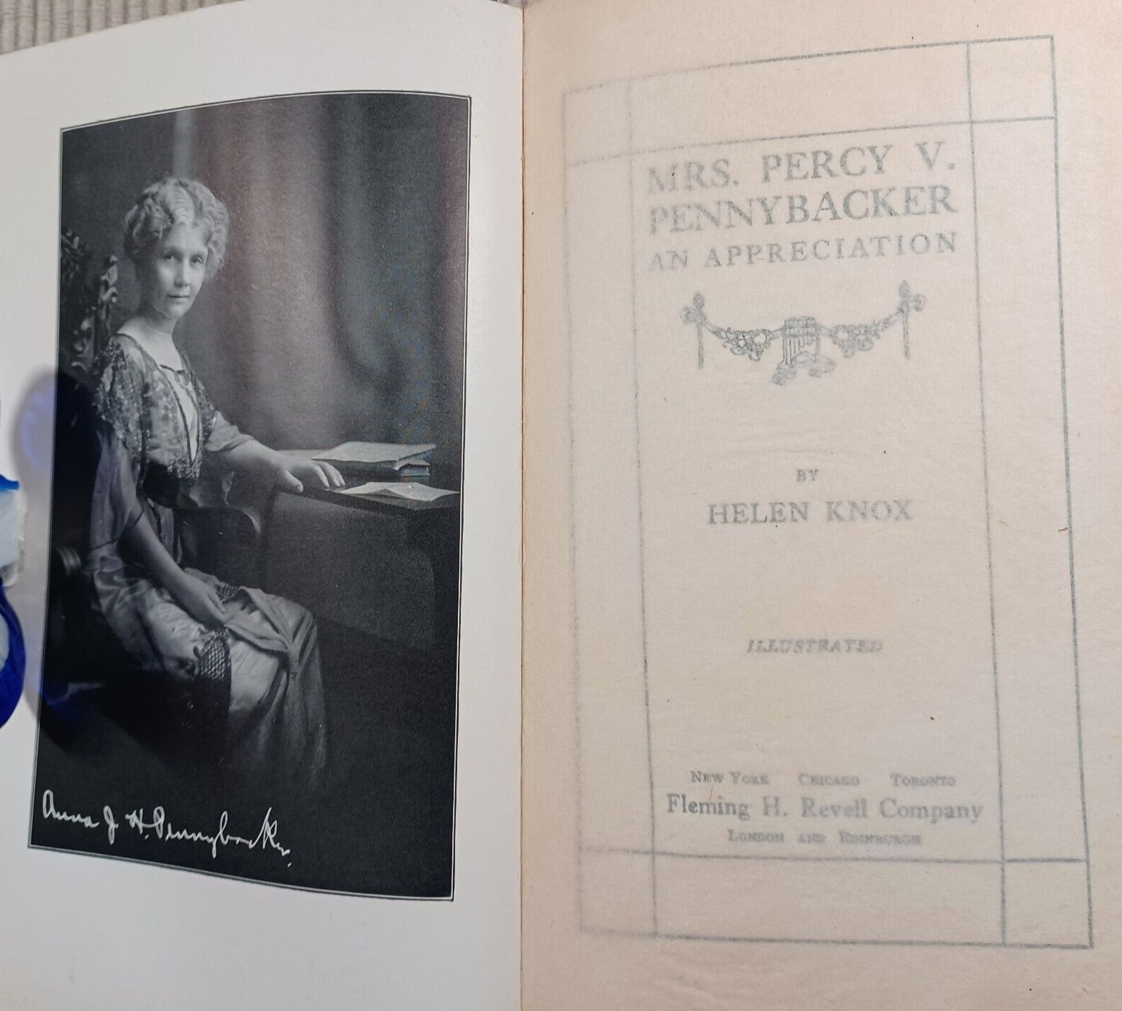 ~ Mrs. Percy V. Pennybacker – An Appreciation ~ by Helen Knox, 1st Edition 1916