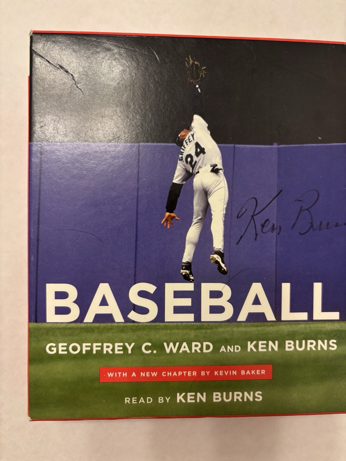 Ken Burns, BASEBALL Autographed Audiobook Companion to PBS Film 6 Compact Discs