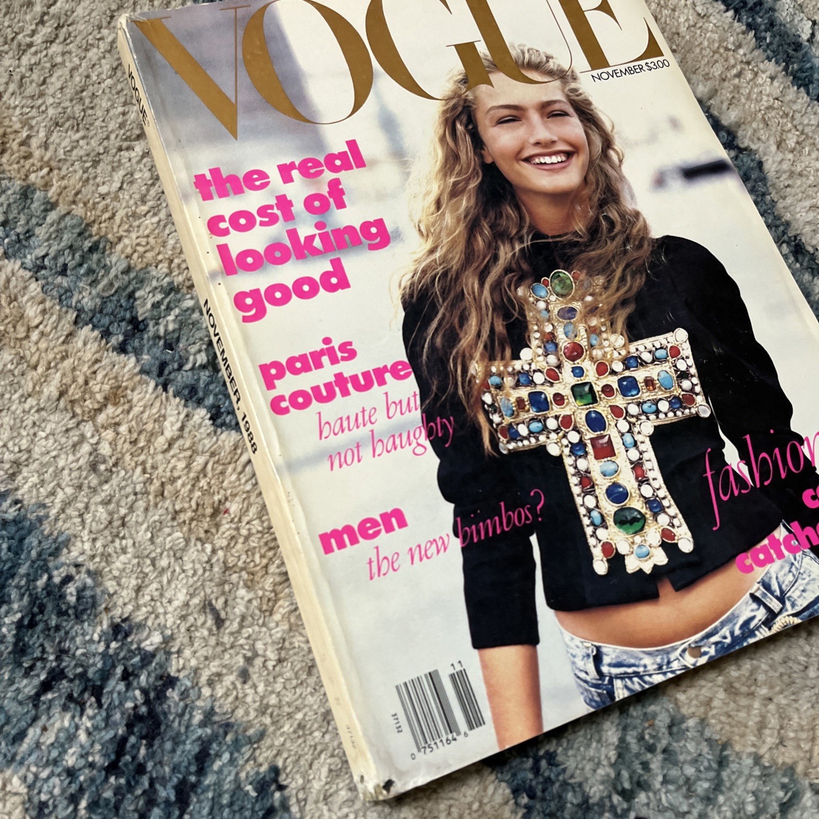 VTG Rare Vogue November 1988 ANNA WINTOUR FIRST Vogue Peter Lindberg Jeans