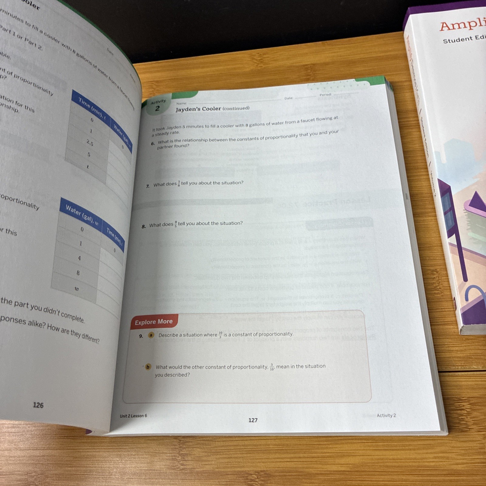 Amplify Desmos Math Student Edition Grade 7 Volume 1 & 2 Books 2026 New Unused