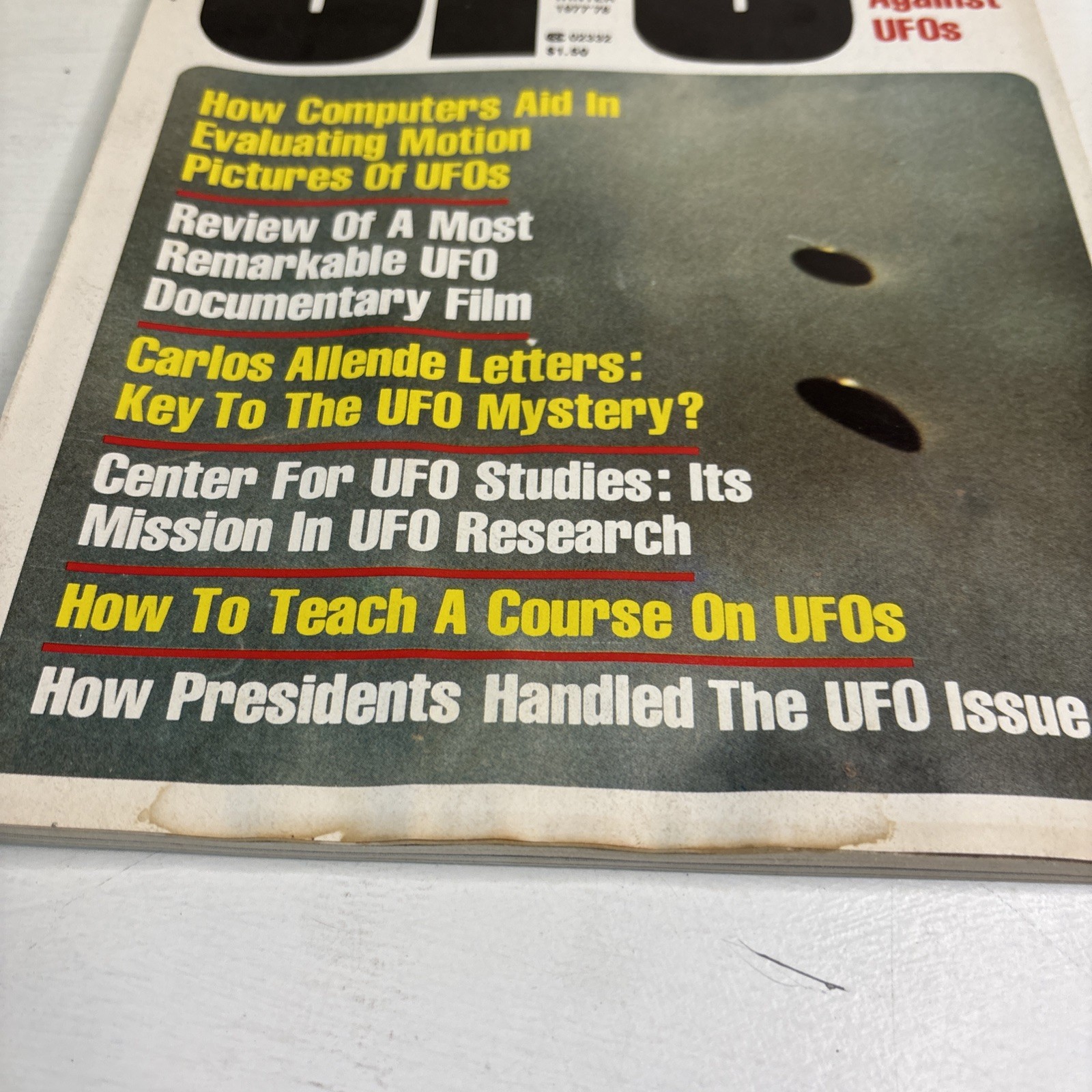 ARGOSY UFO Magazine Winter 1977 ’78 Demonology Air Force Carlos Allende Letters