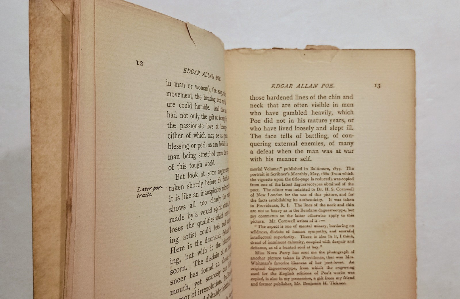 1881 EDGAR ALLAN POE by E.C. Stedman, 1st Edition, Biography