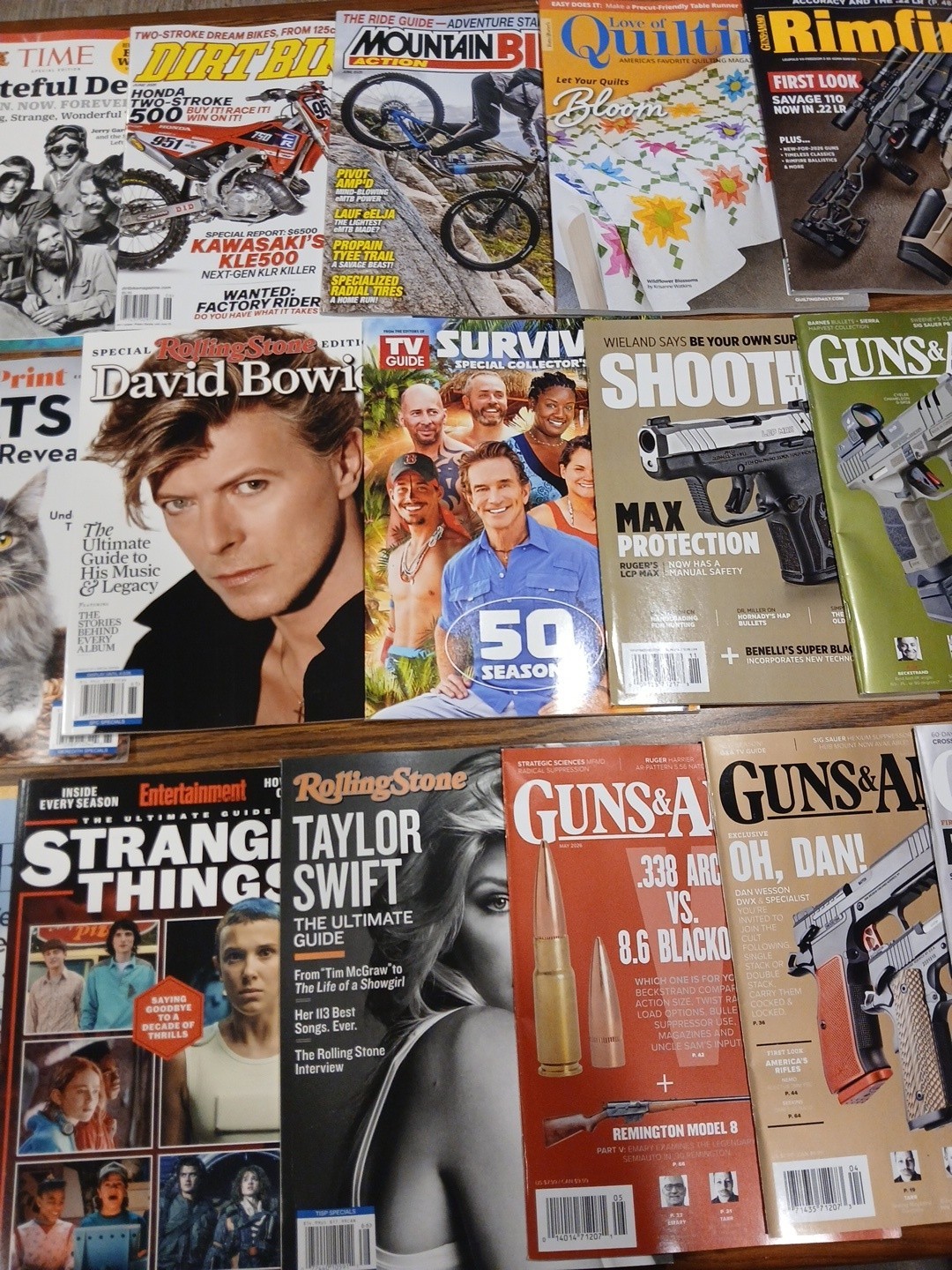 ASSORTED MAGAZINE LOT OF 25 2026