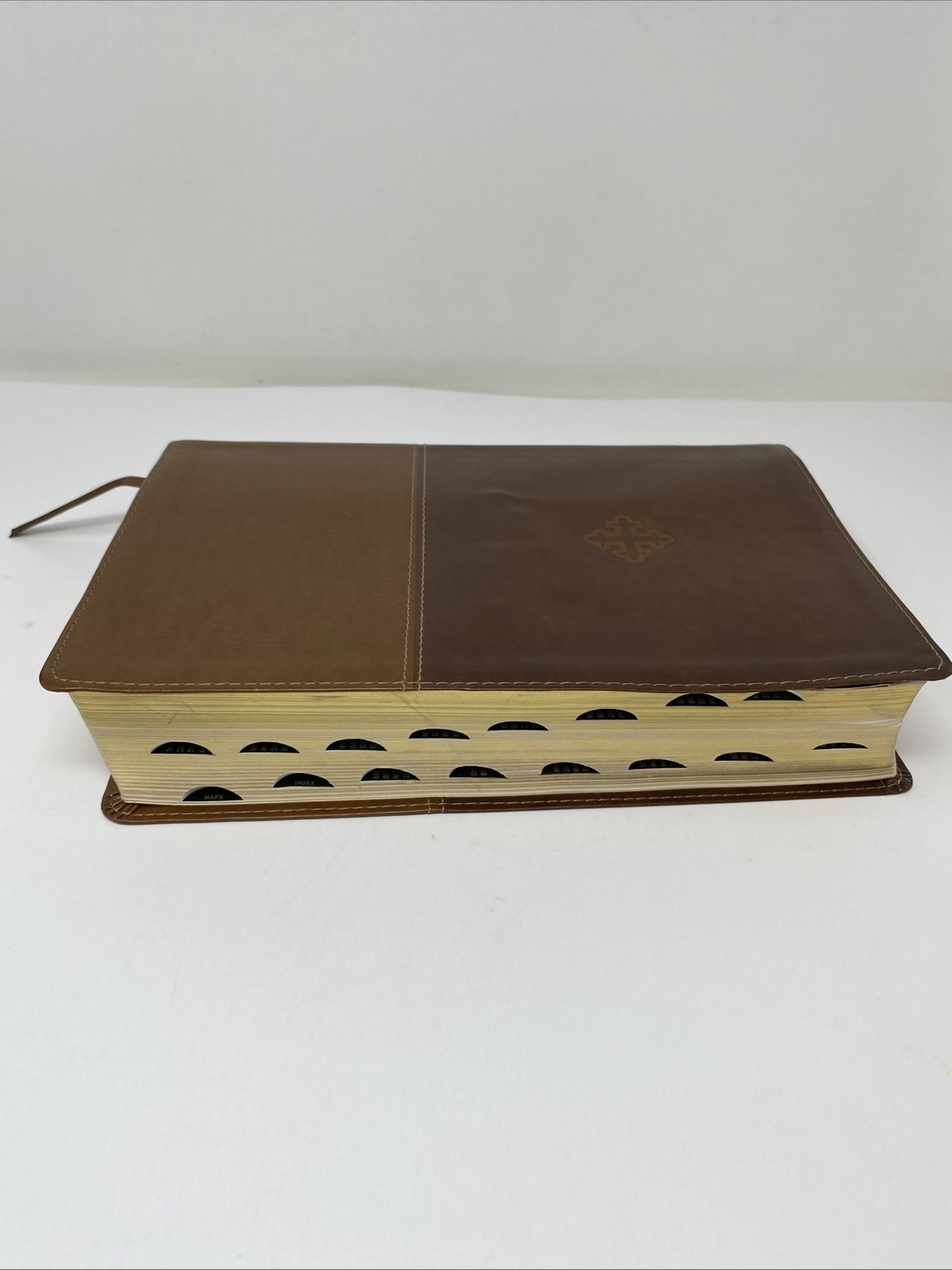 Amplified Study Bible Leathersoft Brown Thumb Indexed 2017 Zondervan