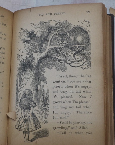Scarce Antique Alice’s Adventures in Wonderland, Illust John Tenniel, c 1890
