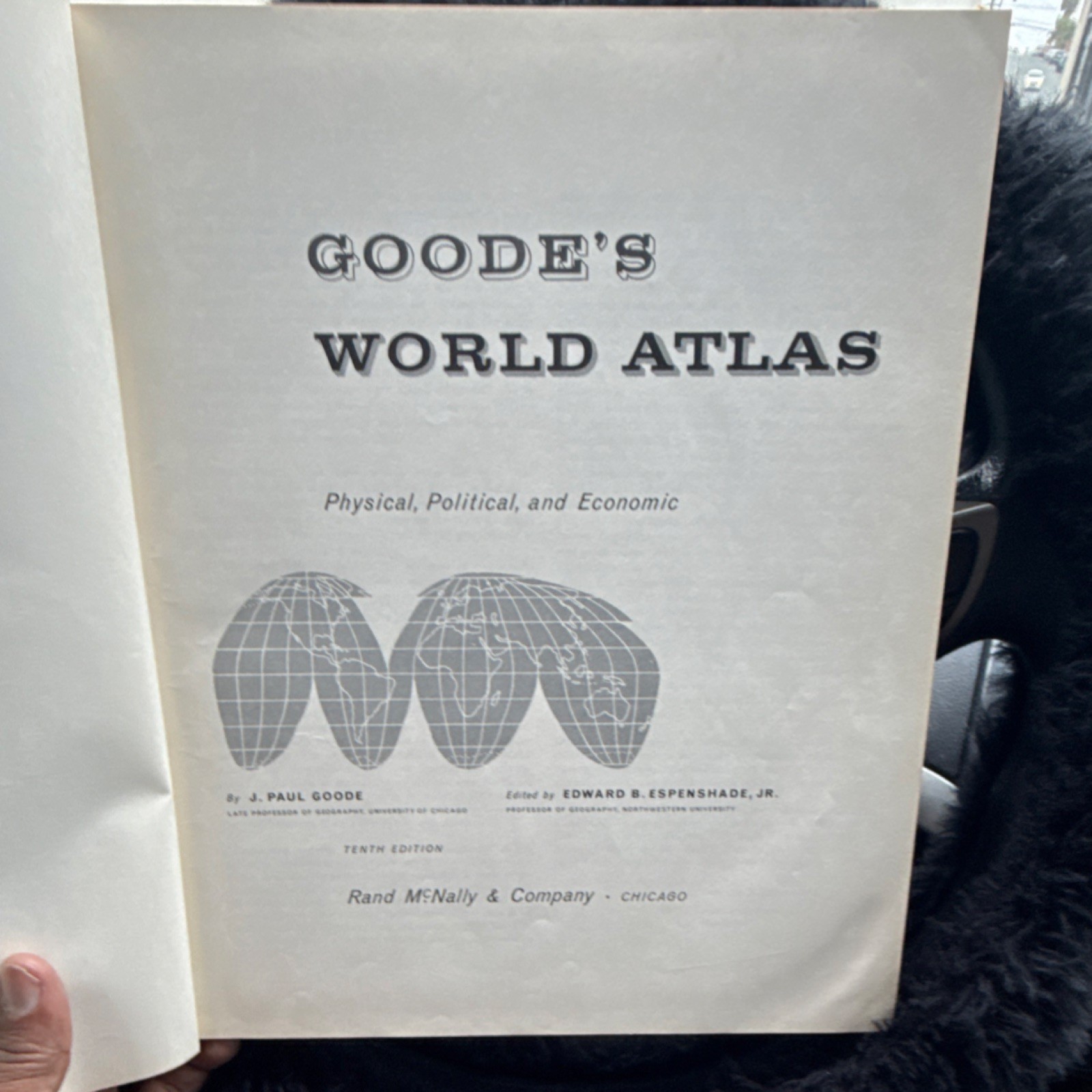 Goode’s World Atlas Tenth Edition Hardcover Physical Political Economic Espensh…