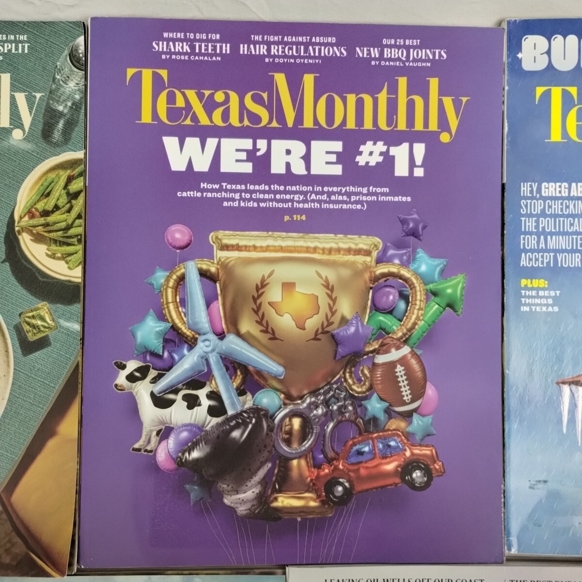 TEXAS MONTHLY Magazine Lot Of 10 2020-2022-2023 Elon Musk Hogs Tanya Tucker #1