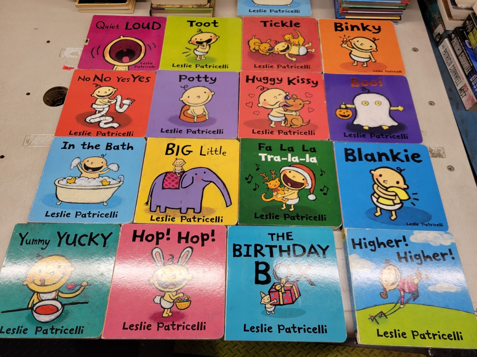 Lot of 5 Leslie Patricelli Board Books for Children’s/ Kids/ Toddler *Random*