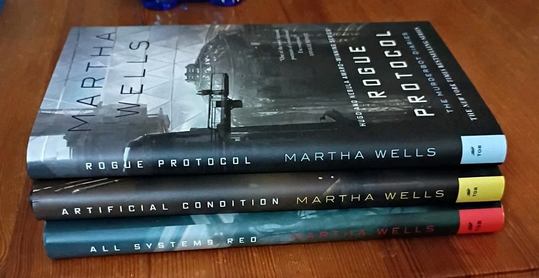 (NEW) Murderbot Diaries Set Hardcover w DJ Books 1–3 Martha Wells 1st Ed Stated