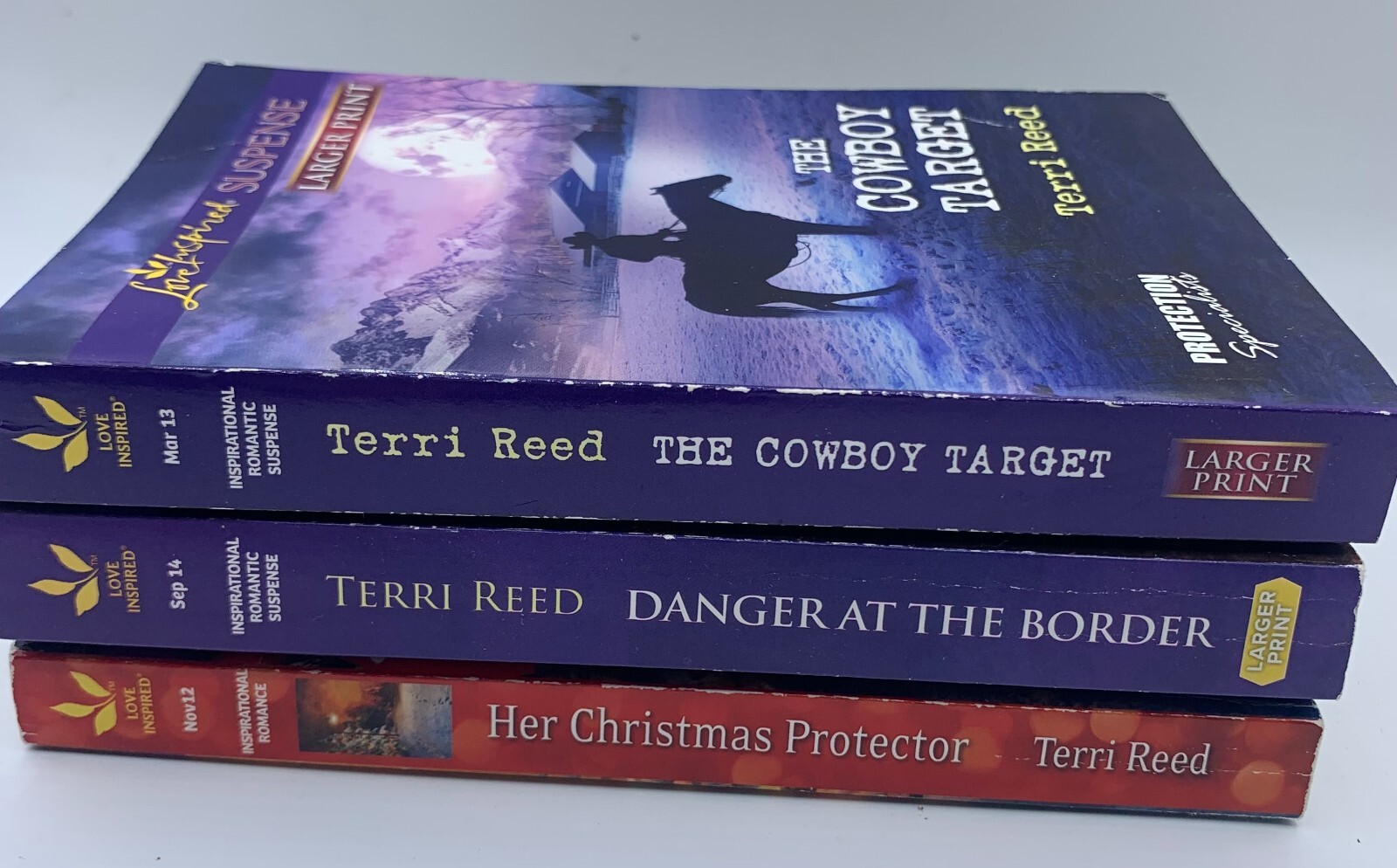 Romance, Suspense, and Religion Novels by Terri Reed Three Paperback