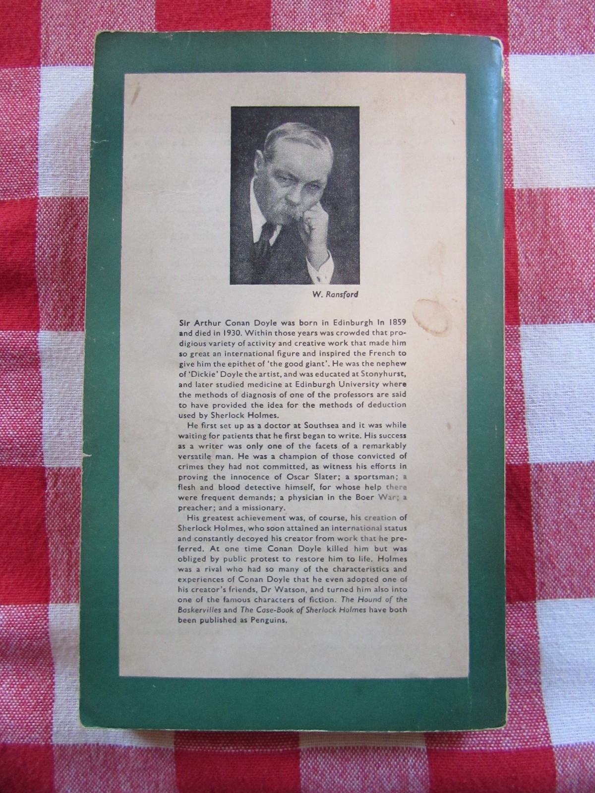 Vintage Sherlock Holmes 2 Book Lot; Memoirs of… & Tales of…, SC