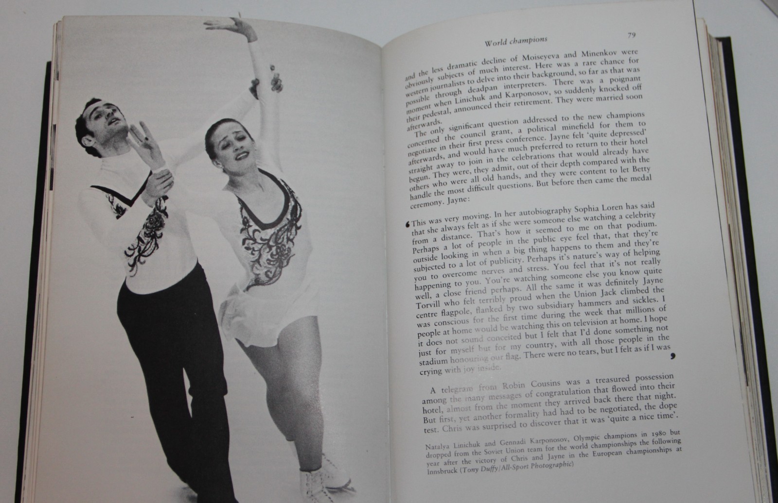 Torvill & Dean Flat Signed 1983 Ice Dancing First Edition & Dust Jacket