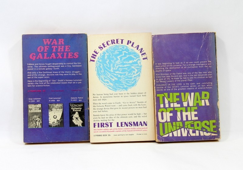 E. E. “Doc” Smith 6 Pyramid Books 1964-1966 – Lensmen Triplanetary Galactic