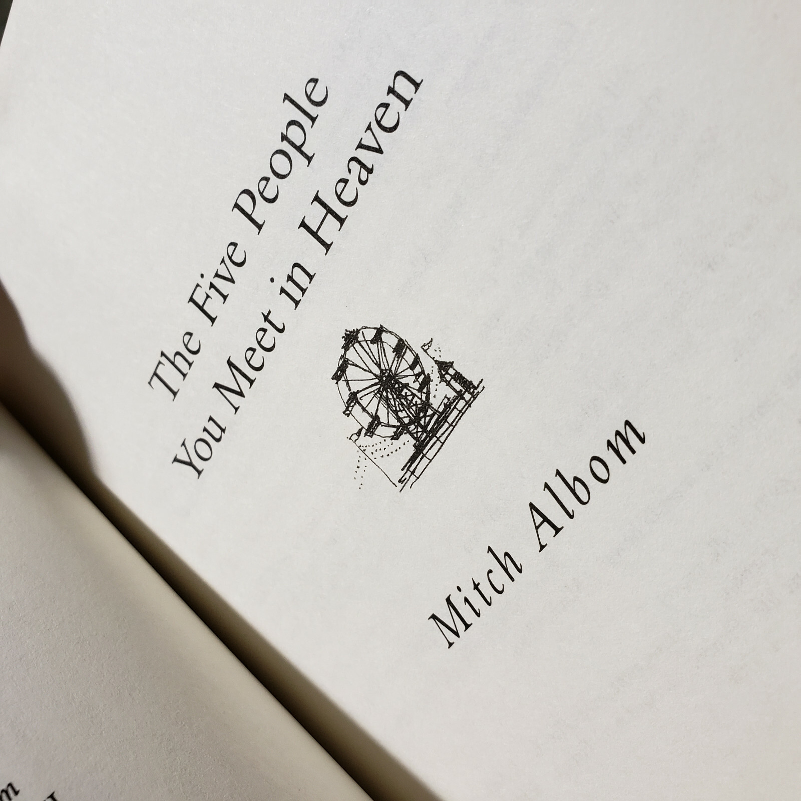 The 5 Five People You Meet in Heaven by Mitch Albom Hardcover book FREE SHIPPING