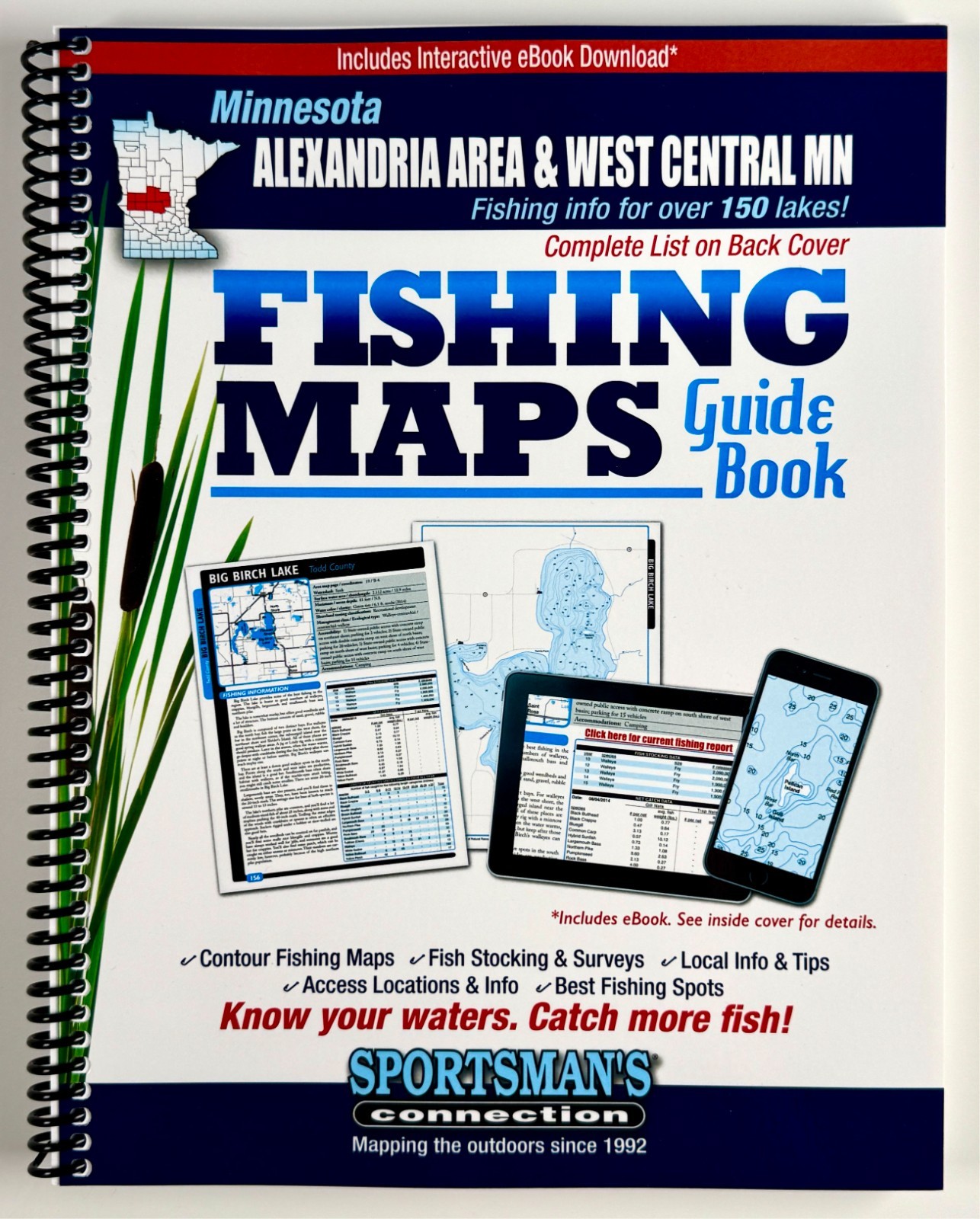 Minnesota Alexandria Area & West Central Minnesota Fishing Maps Guidebook