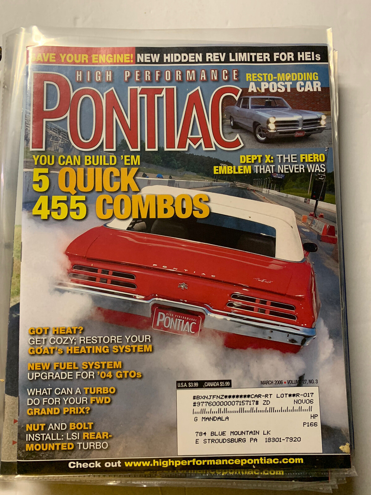 Pontiac MAGAZINE 2006… 12 In Total. Near Mint-Mint. None Finer