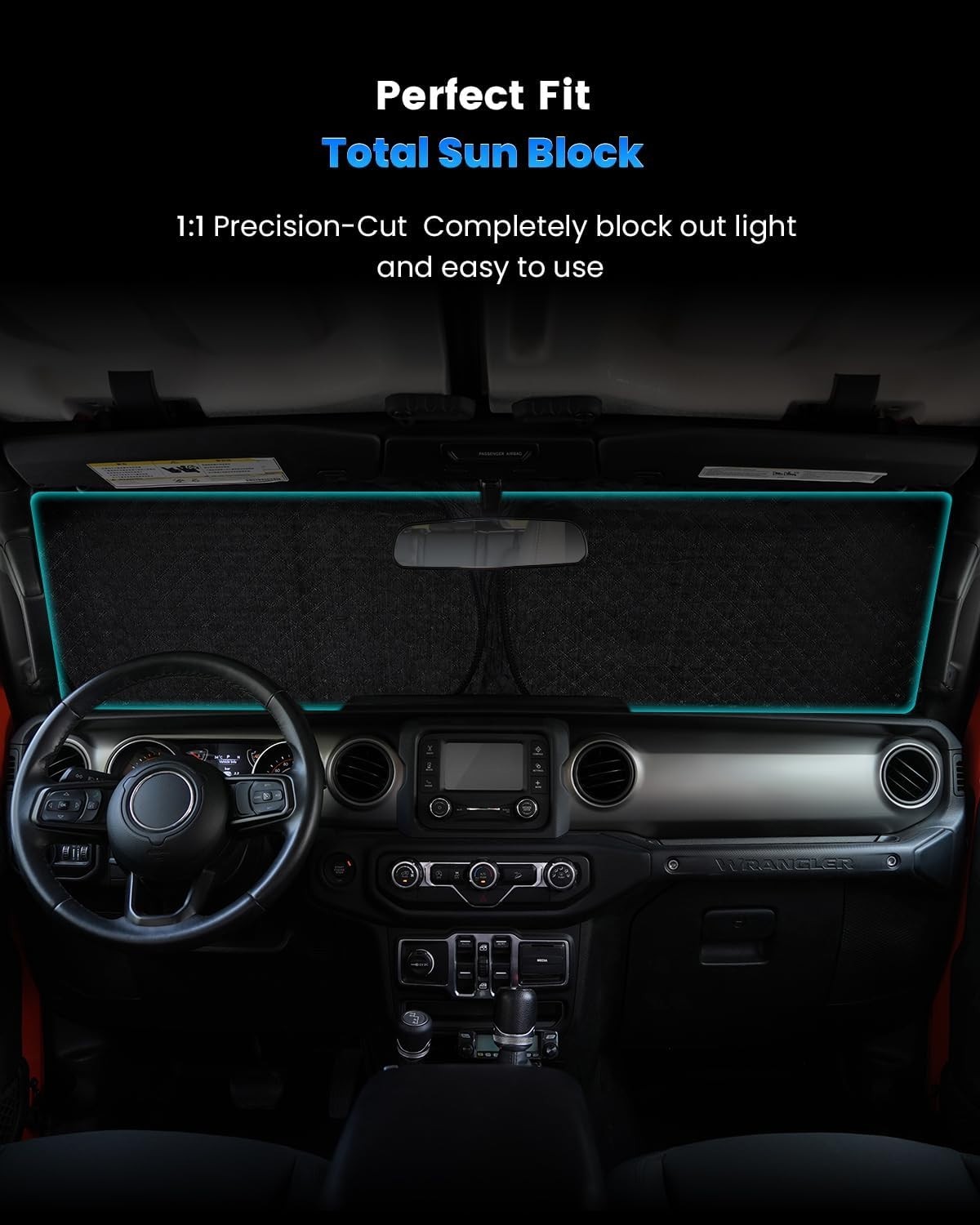 Windshield Sun Shade for Toyota Tacoma 2016 2017 2018 2019 2020 2021 2022 2023,