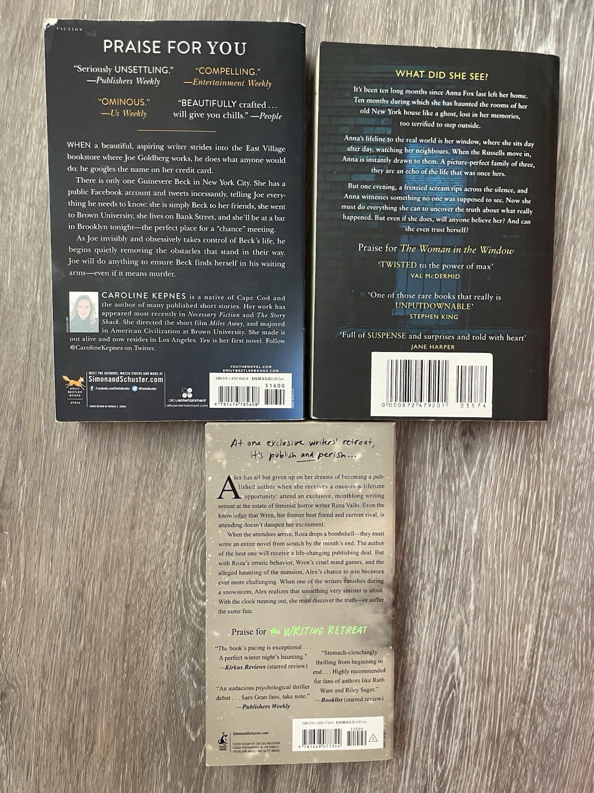 Lot 7 Mystery Thriller Books