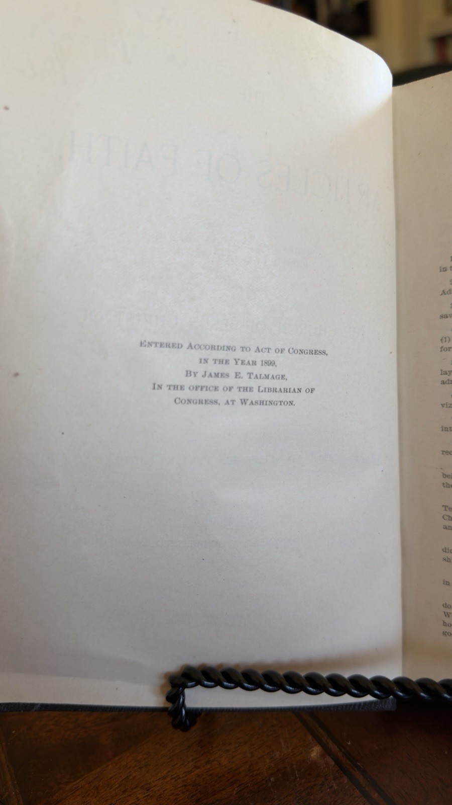 The Articles of Faith James E. Talmage 1899 First Edition LDS Mormon Deseret