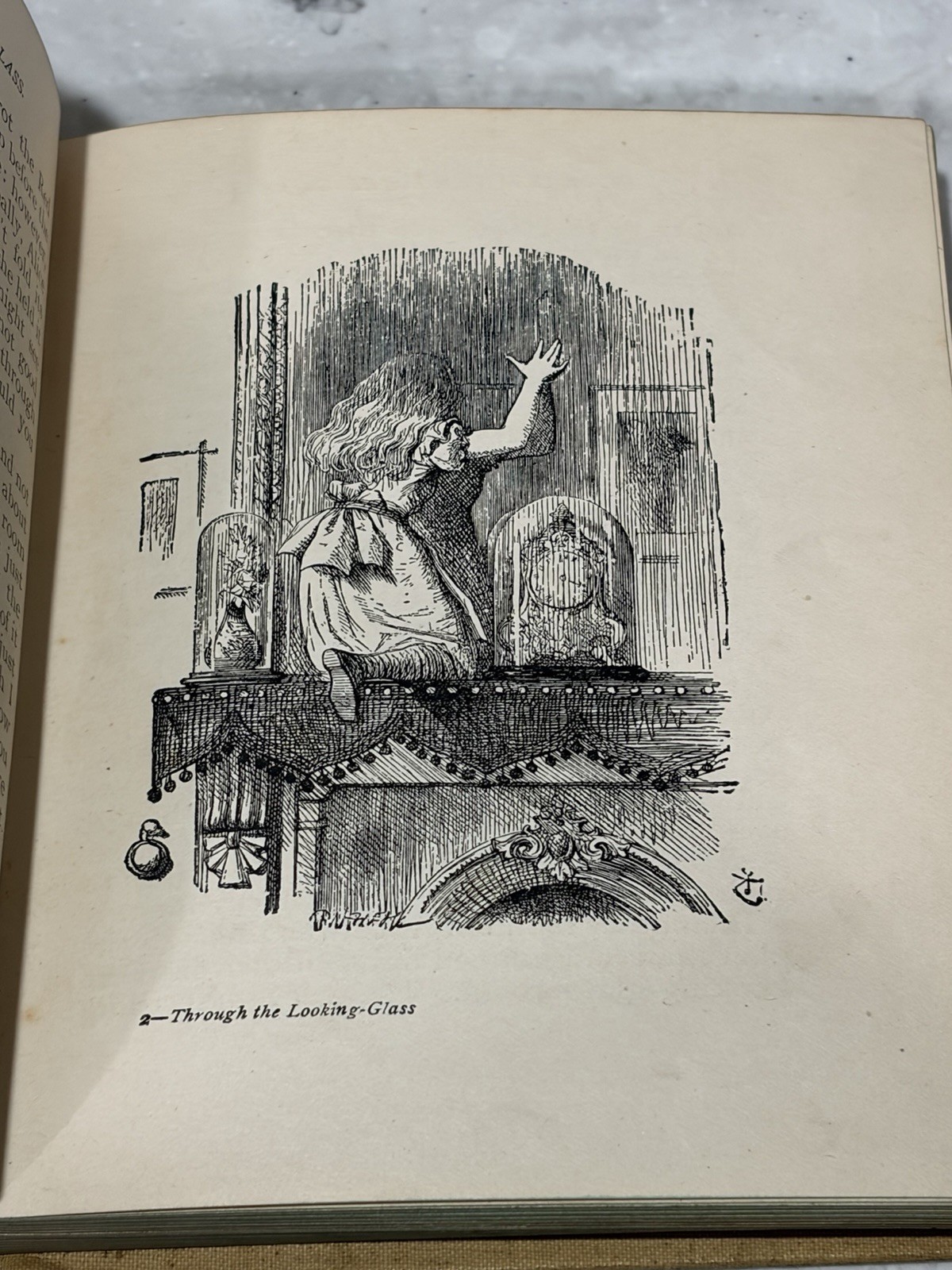 Through the Looking Glass Illustrated 1897 Antique Book Alice In Wonderland