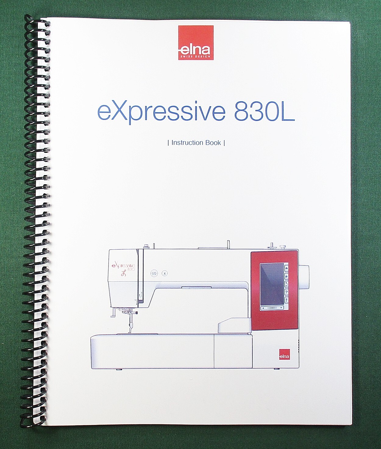 Elna Expressive 830L Instruction Manual: Full Color 84 Pages & Plastic Covers!