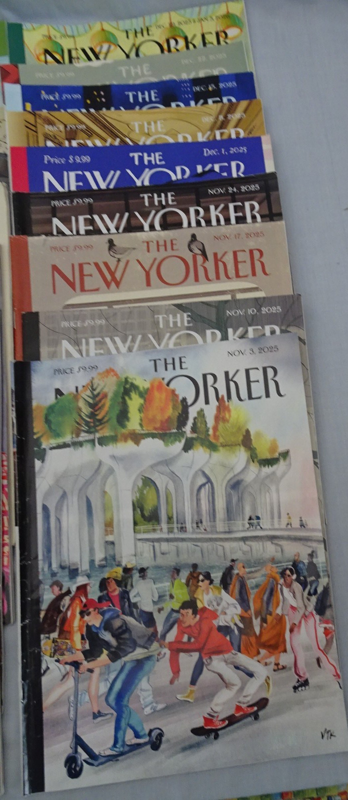 Lot Of 33 The New Yorker Magazines April-2025 to Jan 2026 Cartoons Art Articles