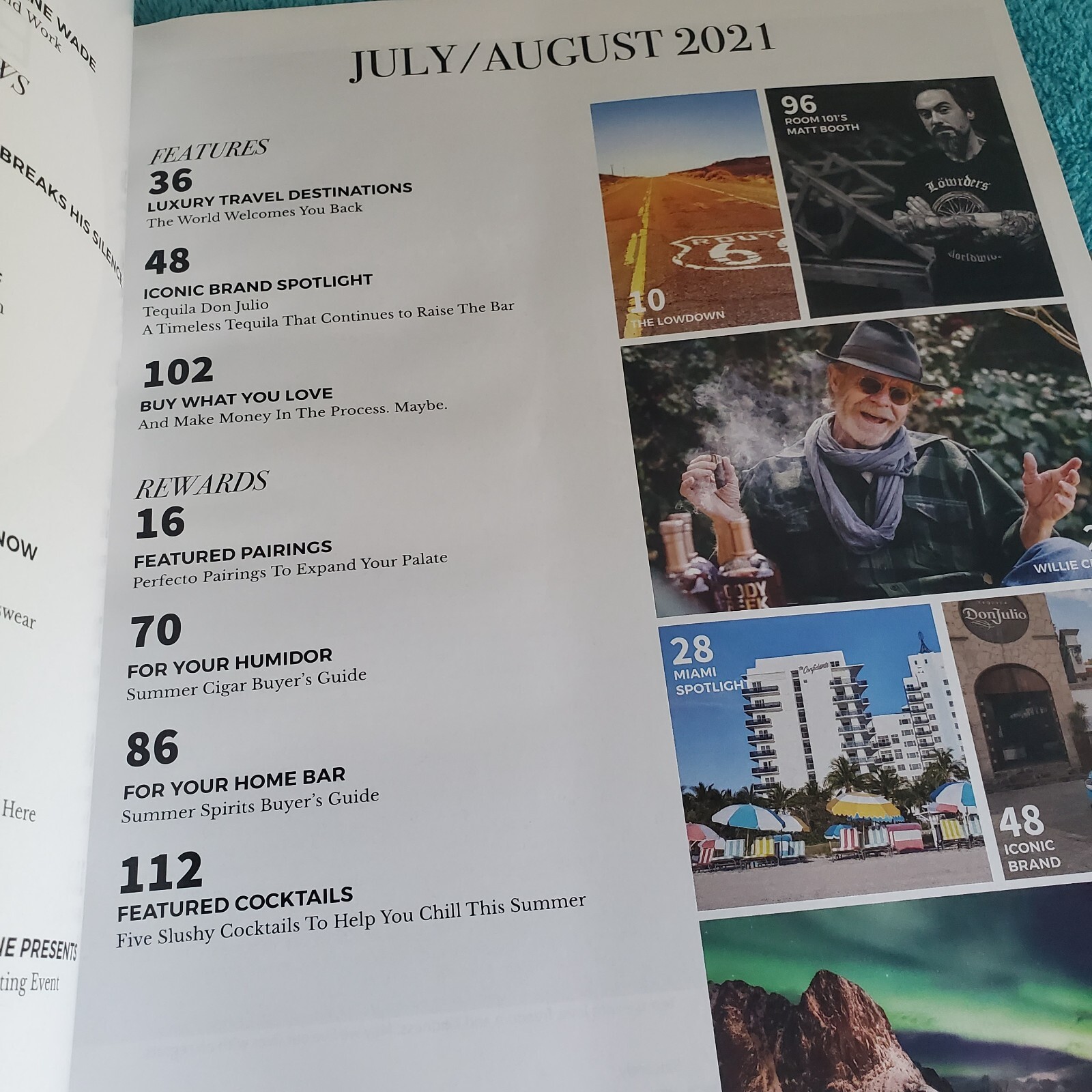 Three by DWYANE WADE wine win cover CIGAR & SPIRITS 2021 Magazine~Willie Creeks