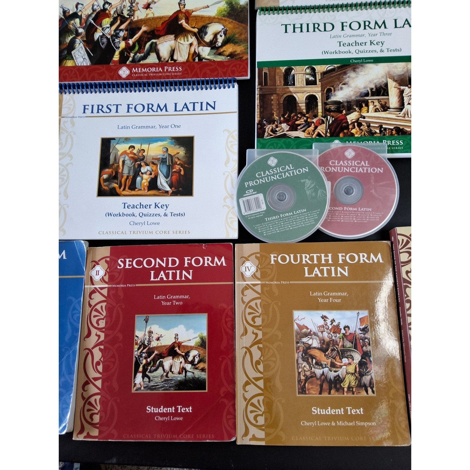 Memoria Press Latin Forms 1-4 Curriculum Set Teacher Student Books Incomplete