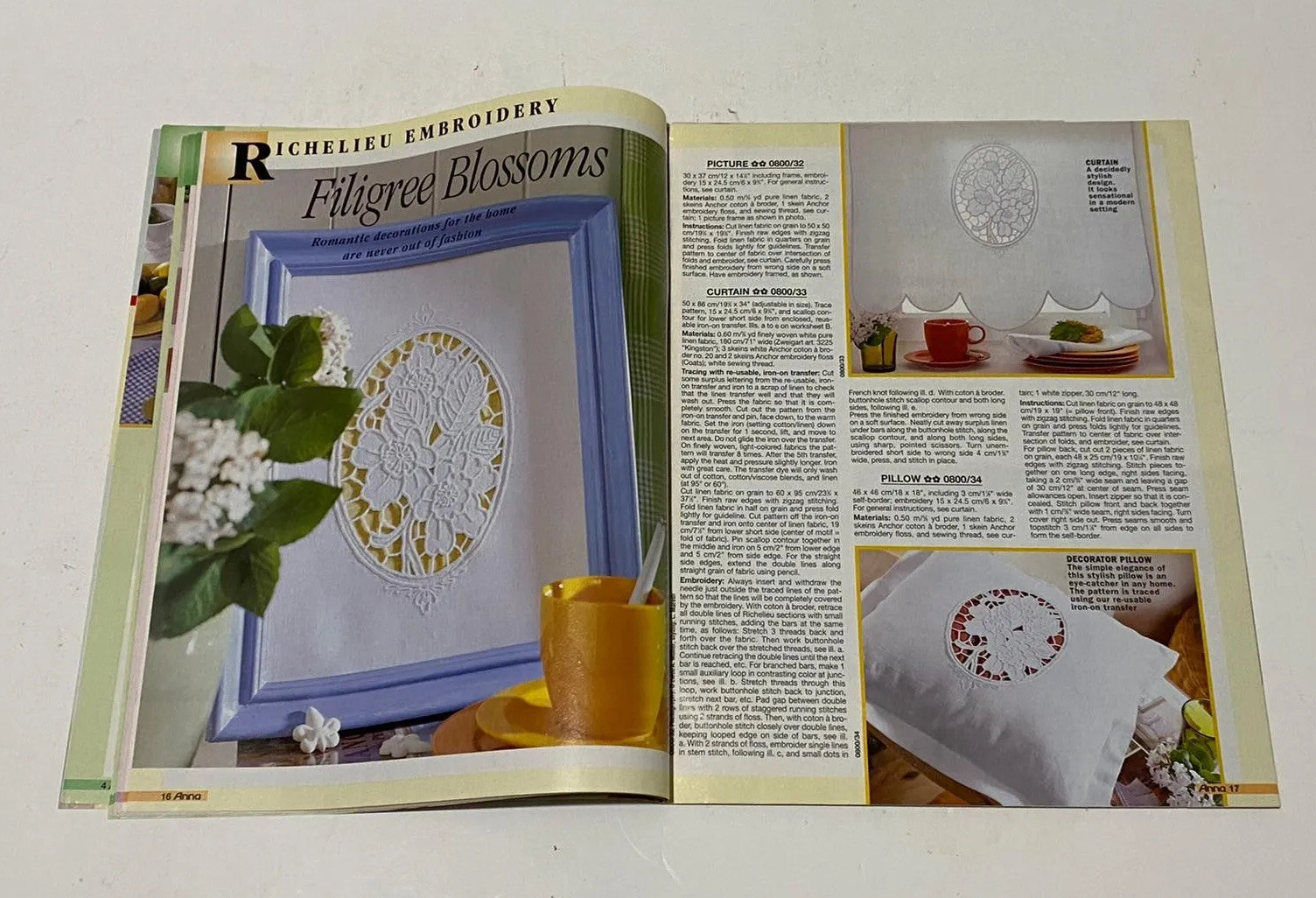 Vintage ANNA Burda Knitting & Needlecrafts Magazine AUG 2000,Creative Projects