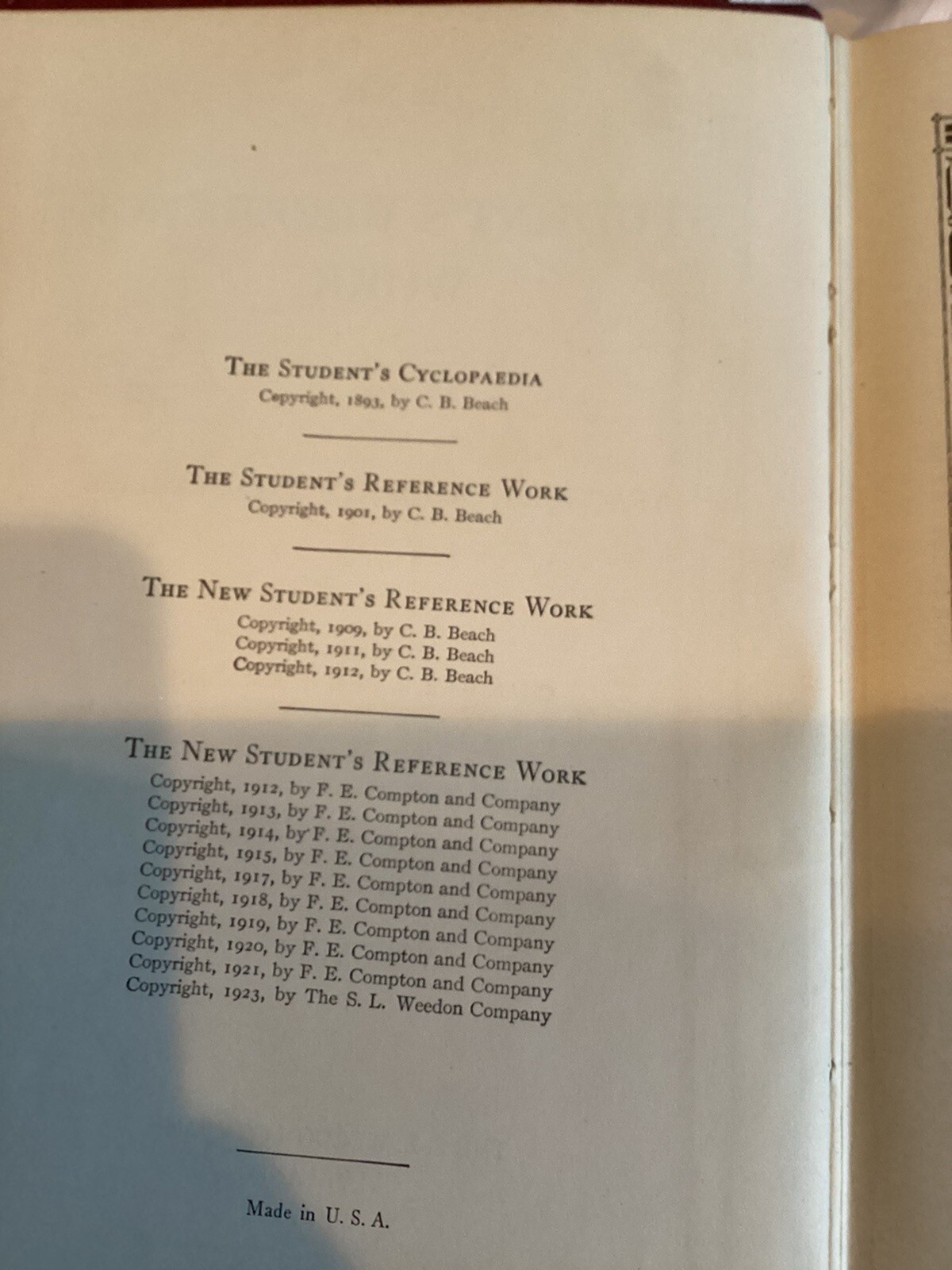 New Students Reference Work Vols. I V VI VII and VIII – Vintage 1923 Illustrated