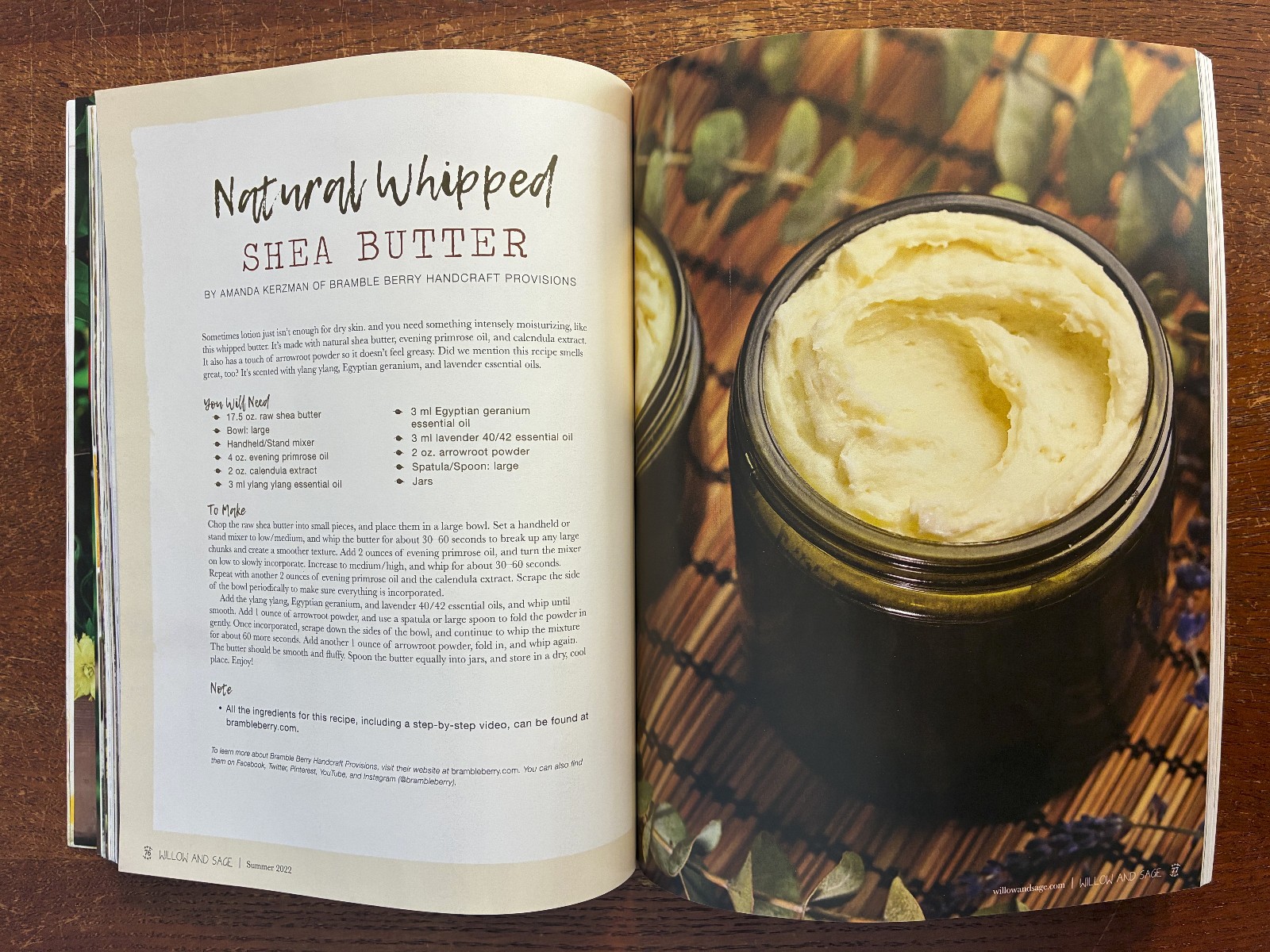 Willow And Sage – Volume 9 Issue 1 May/Jun/Jul 2022 – Homemade Bath & Body VG+