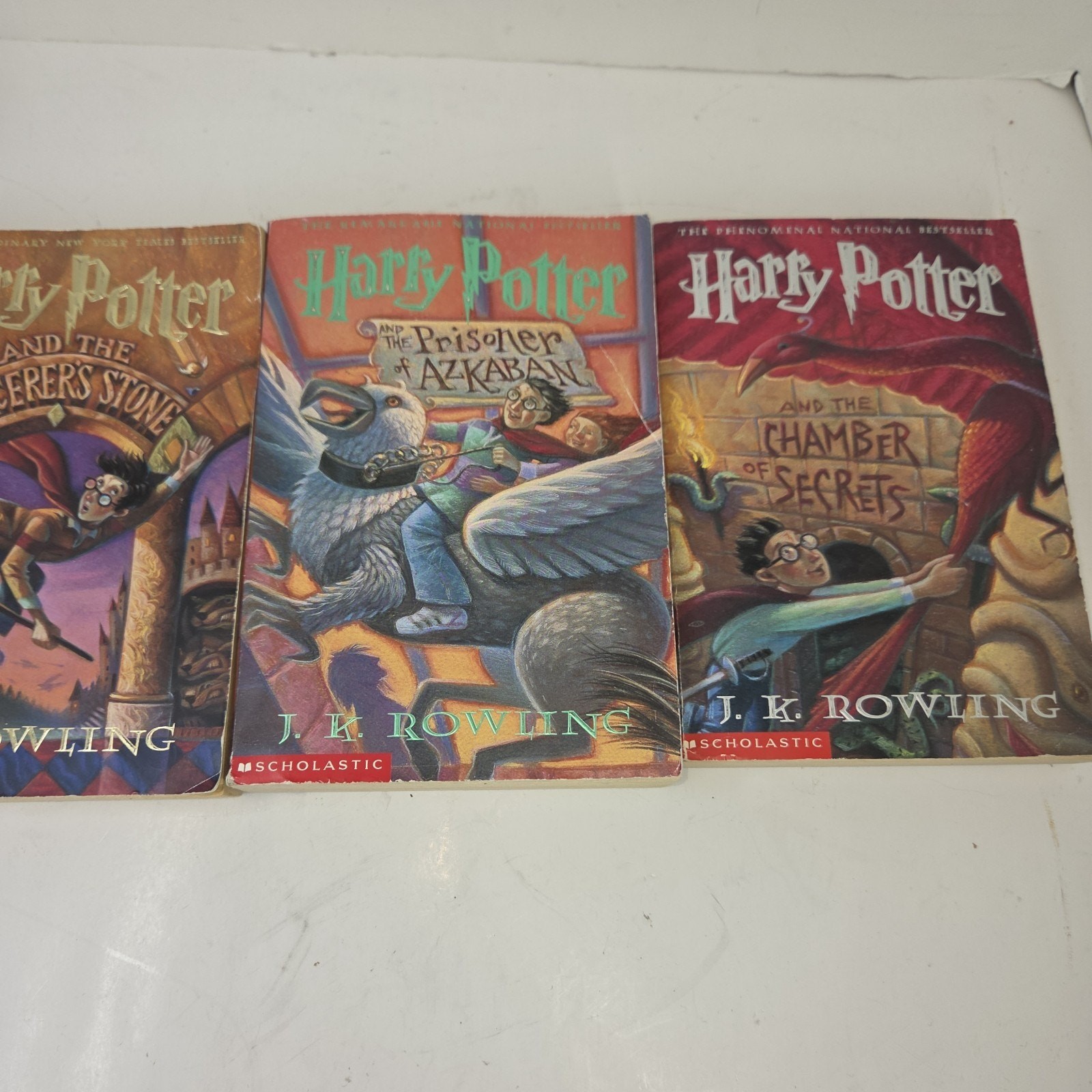 Vtg Harry Potter Books Book J. K. Rowling Chamber of Secrets Sorcerers Stone