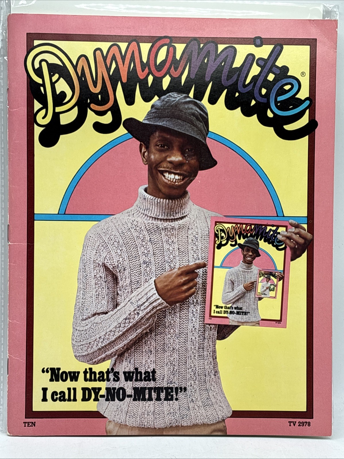 Vintage 1975 Dynamite Magazine #10 JJ Walker Good Times w Poster, Baseball Cards
