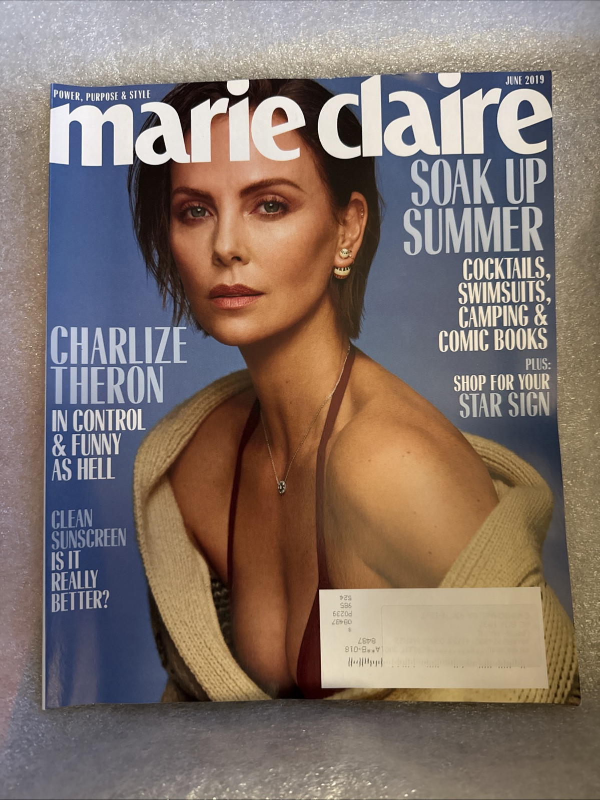 2019 JUNE MARIE CLAIRE MAGAZINE – CHARLIZE THERON FRONT COVER – 138 PAGES