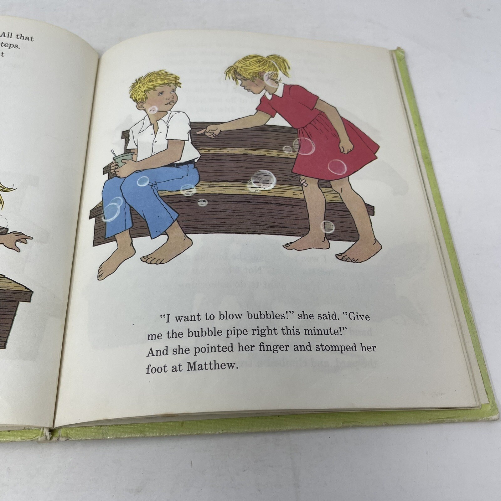 Matthew Blows Bubble Ann Mari Falk 1964 HC Illustrated Ex-Library
