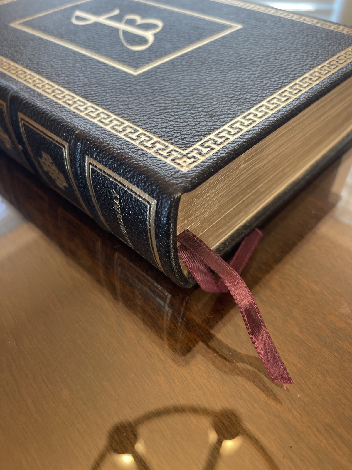 The Jerusalem Bible 1966 French Morocco Leather Doubleday Original 1st Print