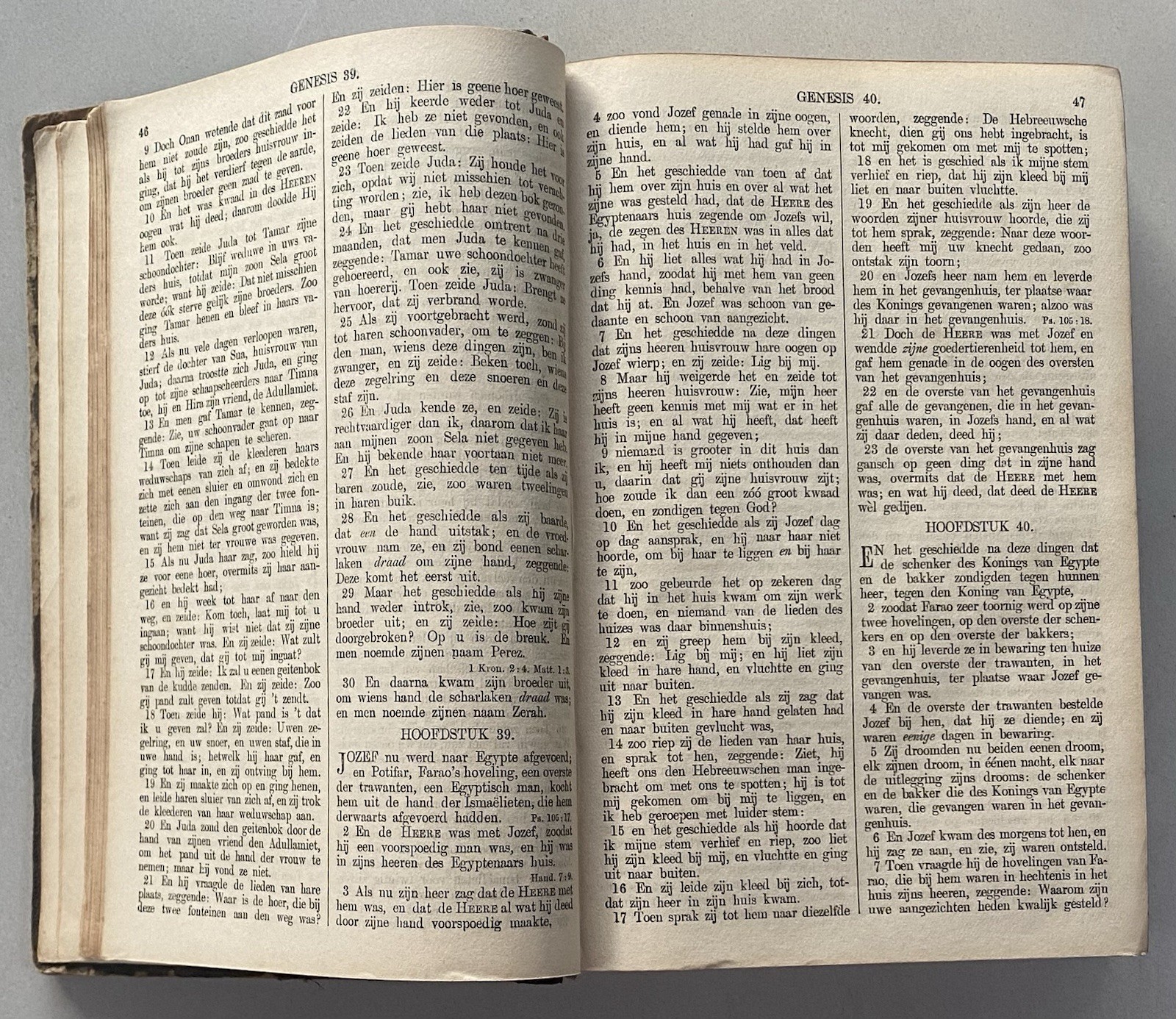 Antique 1916 Dutch Text Bible Bijbel Statenvertaling Old & New Testaments Octavo