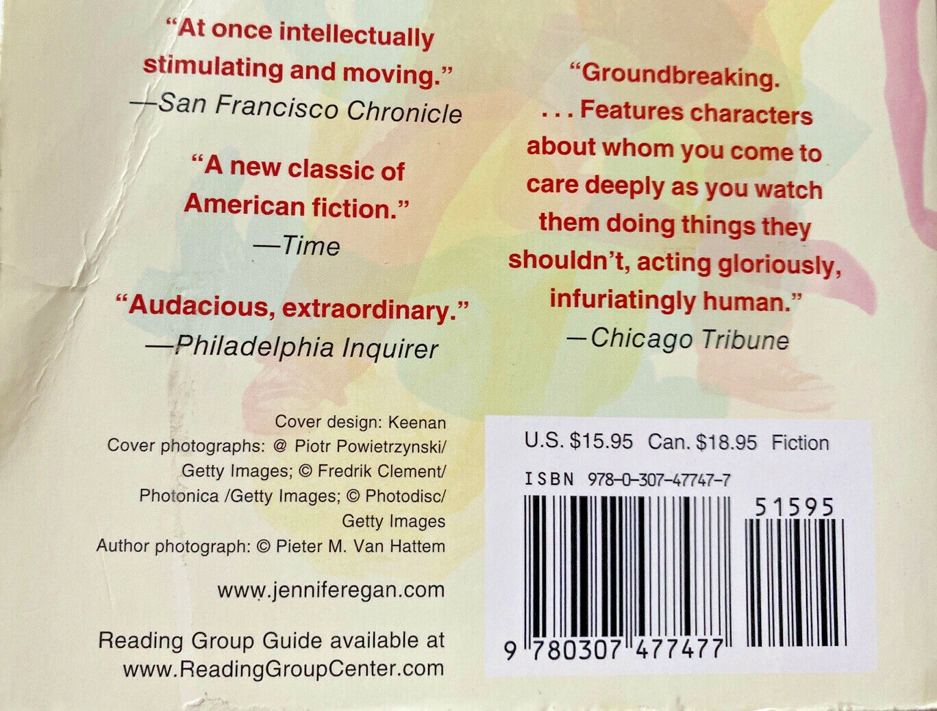 Visit from the goon squad book Jennifer Egan award winning novel FREE SHIPPING
