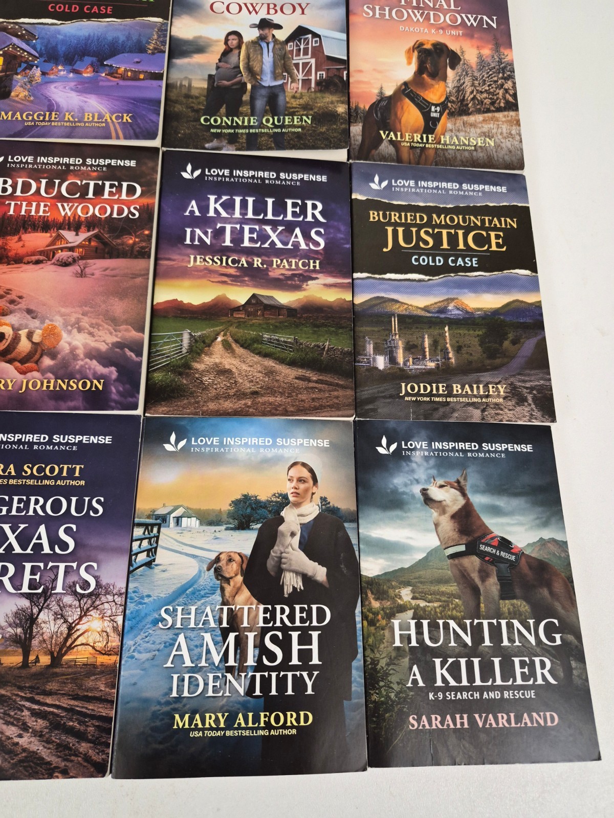 25 Love Inspired Suspense Books Lot Amish Texas Alaska K9 Romance Christian PB