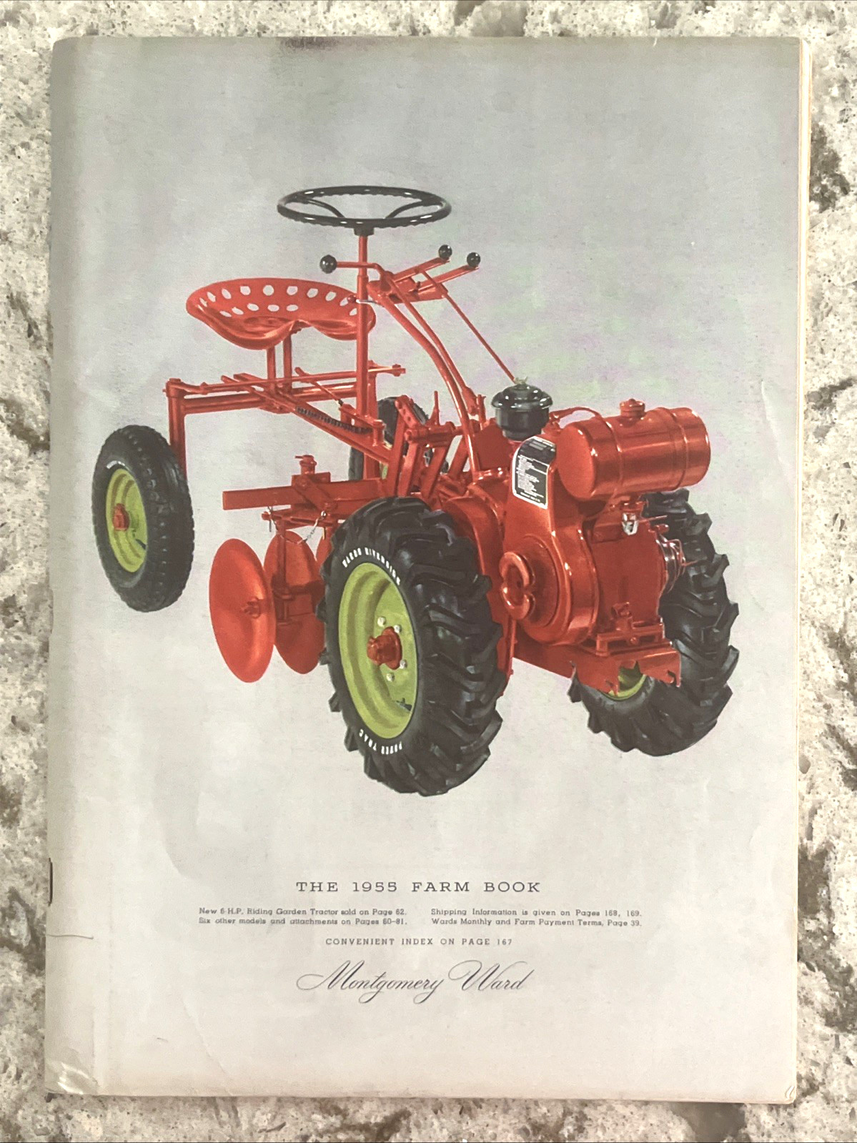 1955 Montgomery Ward Farm Book Illustrated Catalog w/order form 182 pages EX