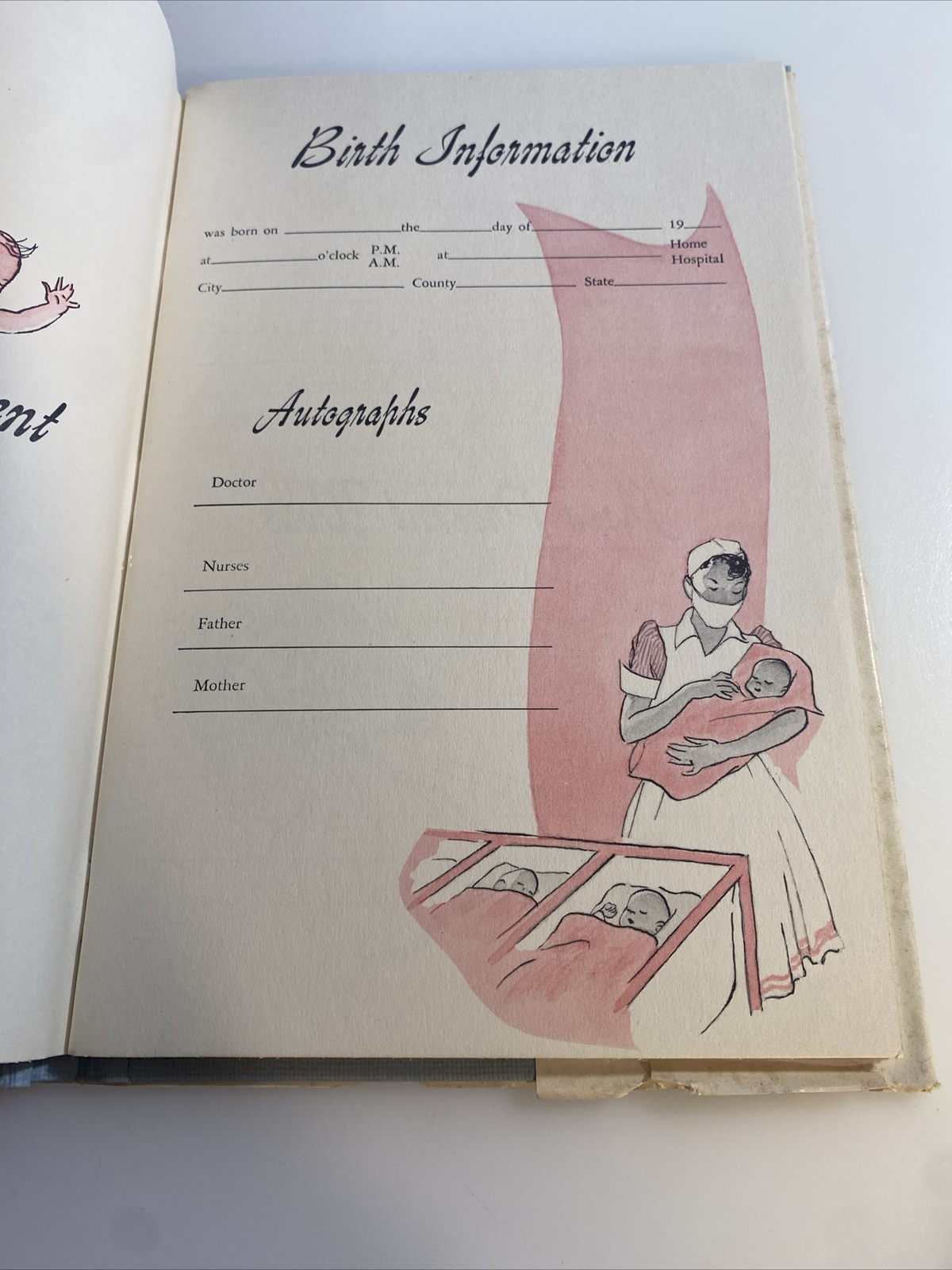 RARE 1959 hcdj BABY Leichenger & Fishbein Record Keeping 📕 ab3
