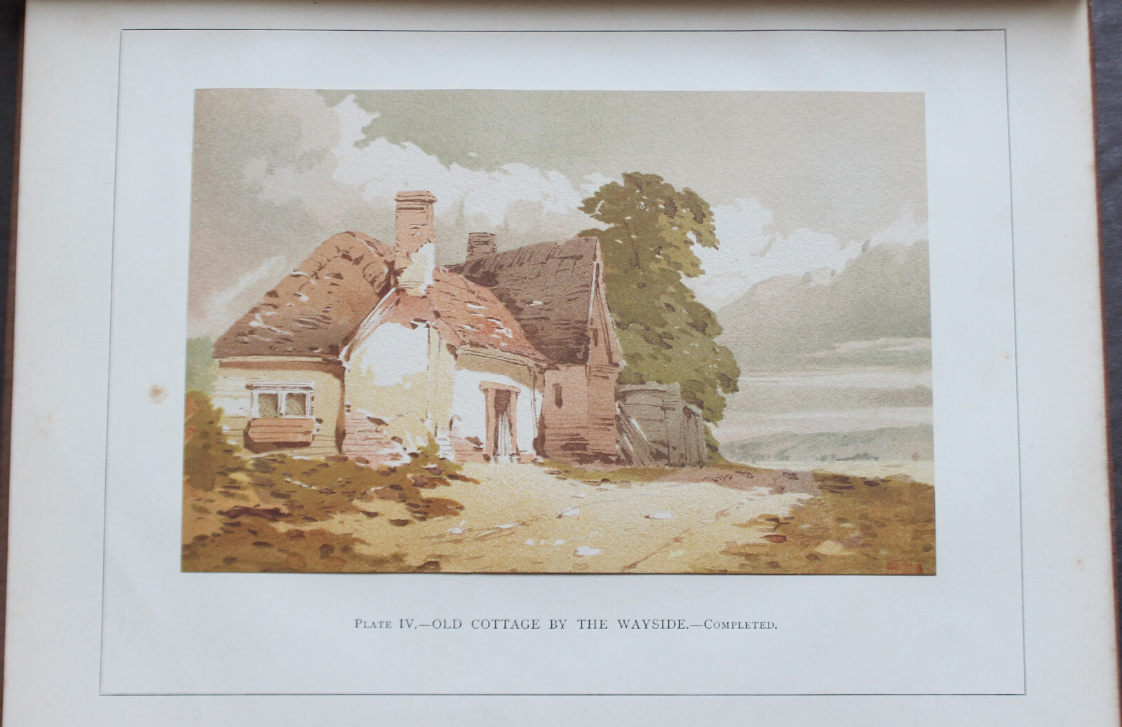 Rare Antique Old Book Beginner Watercolor Series Painting ~1890 Illustrated Work