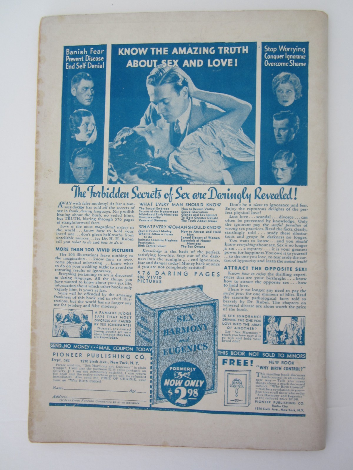 Bedtime Stories Pulp v. 3 #2, June 1934 VG Pompadour Cover! Pin-ups! Scarce!