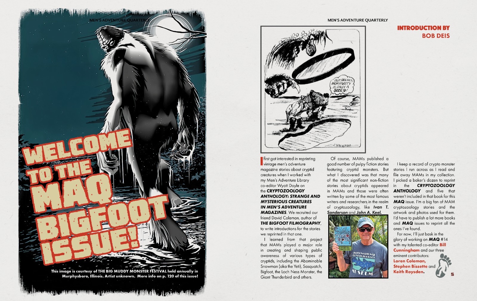 MEN’S ADVENTURE QUARTERLY #14, the BIGFOOT ISSUE.