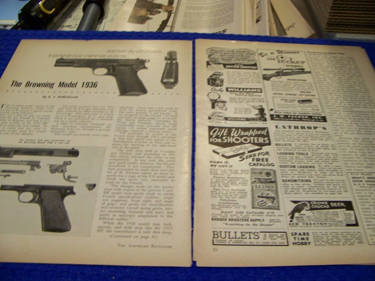 WEBLEY & SCOTT HAMMERLESS (.25) PISTOL.. HISTORY/DETAILS/PHOTOS (347PP)