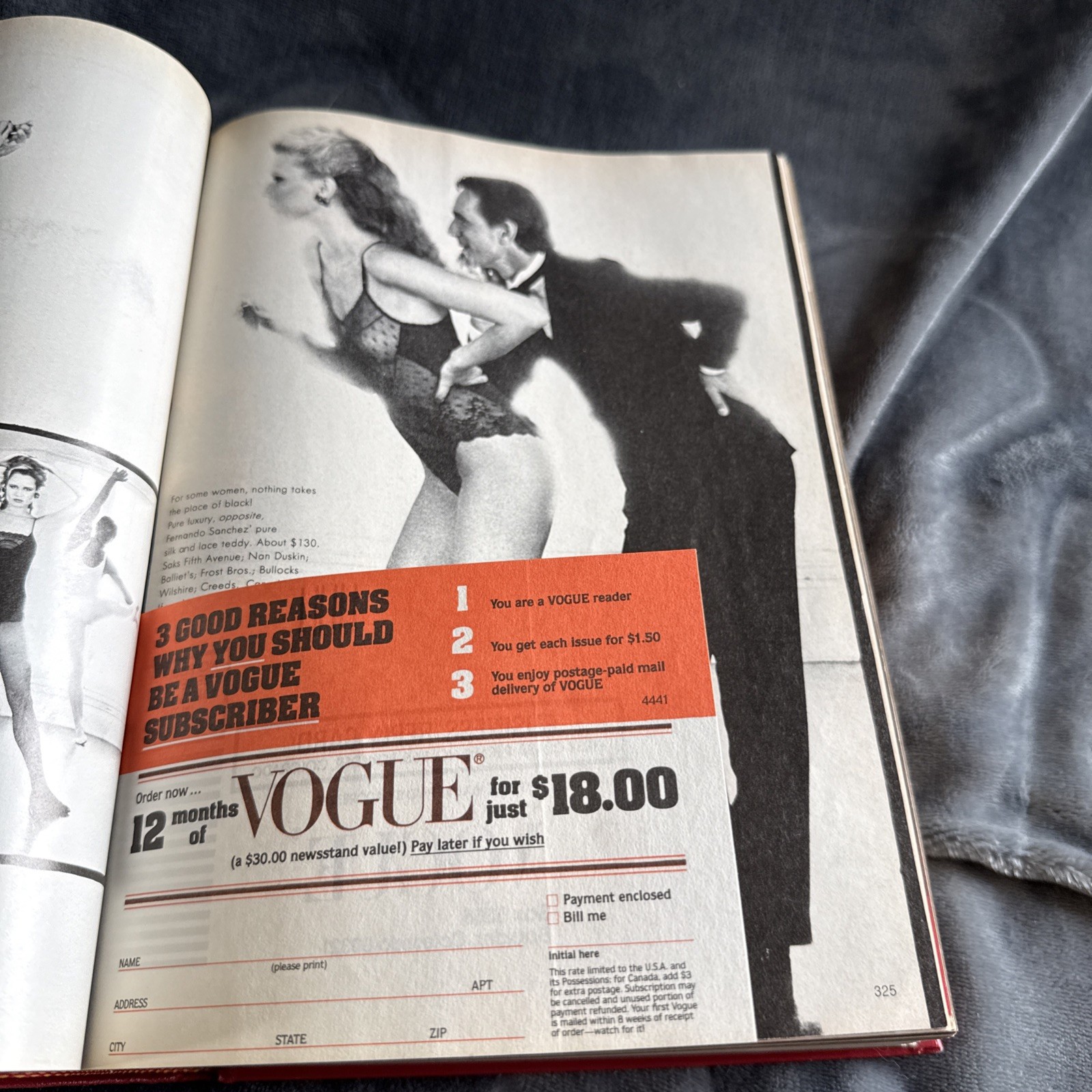 “Vogue Magazine Bound Set x 6 Issues” July-December 1981