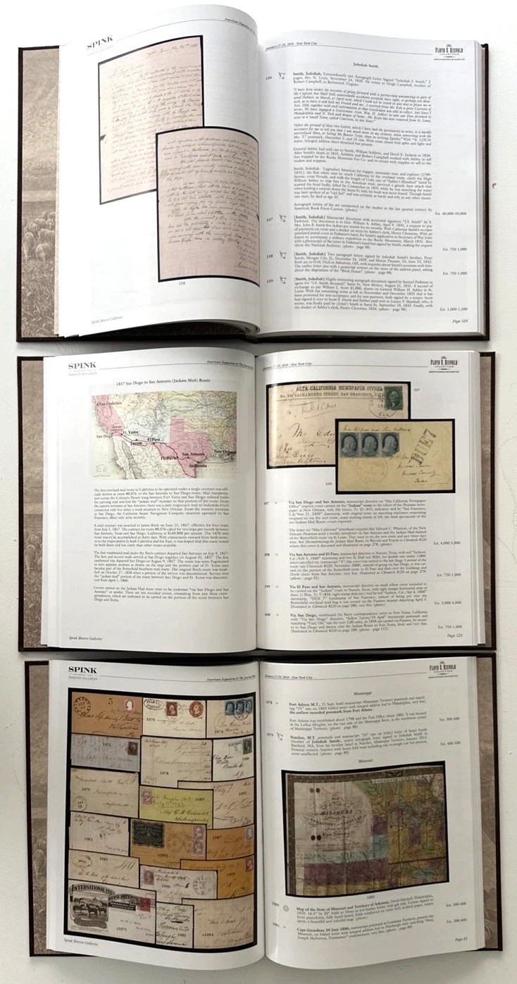 FLOYD RISVOLD AMERICAN EXPANSION&THE JOURNEY WEST SPINK AUCTION 3 VOL. 2010*MINT